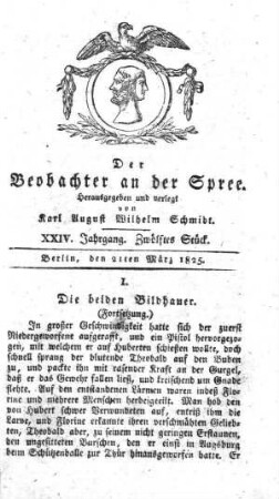 12. Stueck, 21. Maerz 1825
