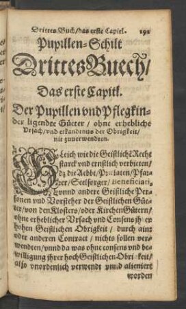 Pupillen-Schilt Drittes Buech/