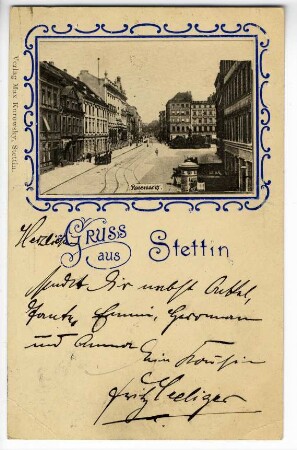 Gruss aus Stettin. Rossmarkt.