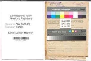 Entnazifizierung Heinrich Lehmkuehler, geb. 15.11.1902 (Bäcker)