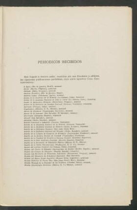Periódicos recibidos