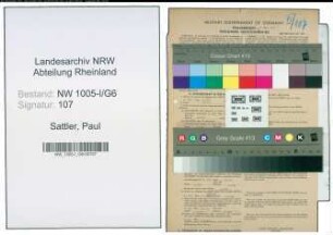 Entnazifizierung Paul Sattler , geb. 10.02.1905 (Redakteur)