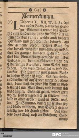 Anmerckungen.