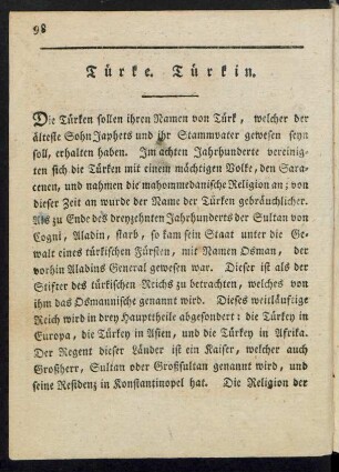 Türke. Türkin.