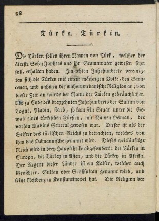 Türke. Türkin.