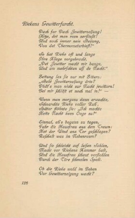 Riekens Gewitterfurcht