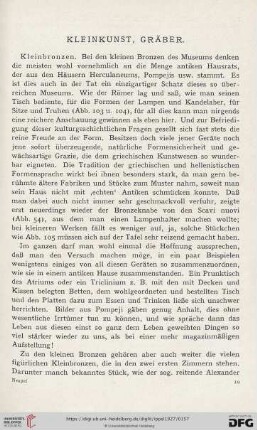 Kleinkunst, Gräber