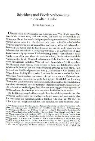 39-51 Scheidung und Wiederverheiratung in der alten Kirche