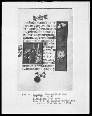 Flämisches Gebetbuch mit Kalender — Allerheiligenbild, Folio 213recto