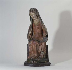 Sitzende Muttergottes von einem Vesperbild