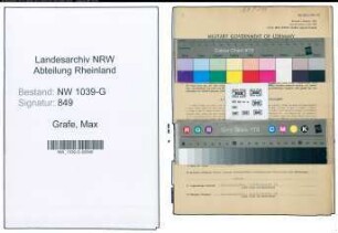 Entnazifizierung Max Grafe , geb. 05.02.1889 (Vertreter)