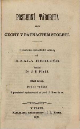 Herlošovy veškery spisy : S původními vyobryzeními od A. Königa. /Karl Herlossohns sämtliche Werke./, 8,2