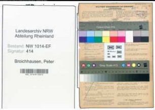 Entnazifizierung Peter Broichhausen , geb. 26.10.1887 (Inspektor)