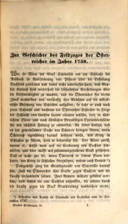 Forschungen und Erläuterungen über Hauptpunkte der Geschichte des Siebenjährigen Krieges : nach archivalischen Quellen. 2