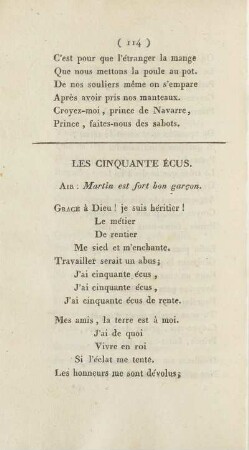 Les Cinquante Écus.