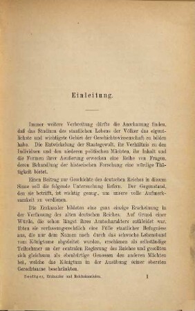 Erzkanzler und Reichskanzleien : ein Beitr. zur Geschichte des dt. Reiches