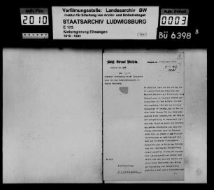 Schmiedeinnung für den Oberamtsbezirk Welzheim