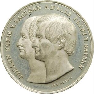 König Johann und Amalie Auguste - Goldene Hochzeit