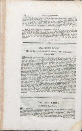 Das dritte Capitel. Nothwendige Anmerkungen.