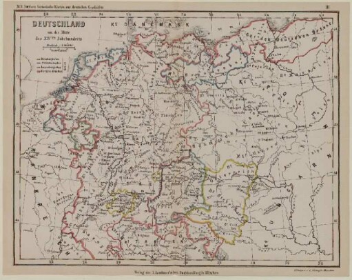 Deutschland um die Mitte des XIVten Jahrhunderts