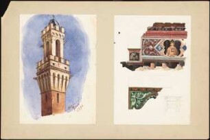 Palazzo Publico, Siena: Perspektivische Ansicht, Innenansicht