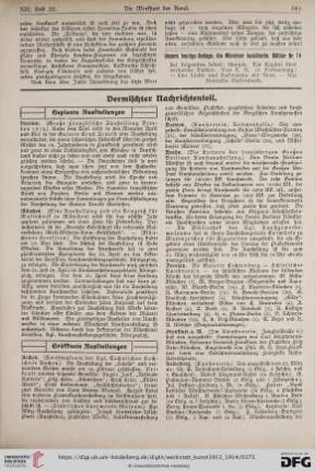 Vermischter Nachrichtenteil