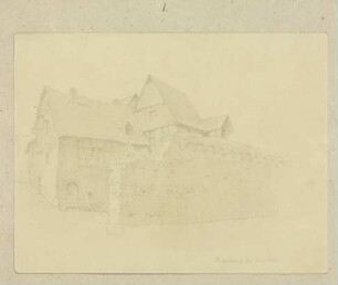 Gebäudeensemble hinter der Stadtmauer von Boppard