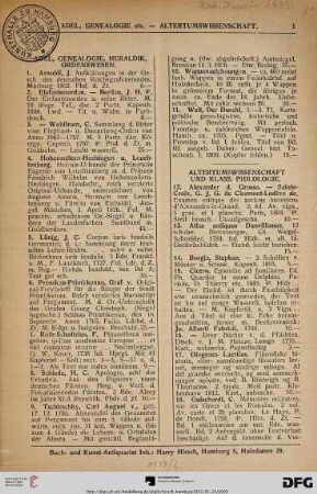 Altertumswissenschaft und klassische Philologie (Nr. 12-43)
