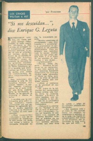 "Si nos descuidan ...", dice Enrique G. Leguía : Los cracks visitan a PBT