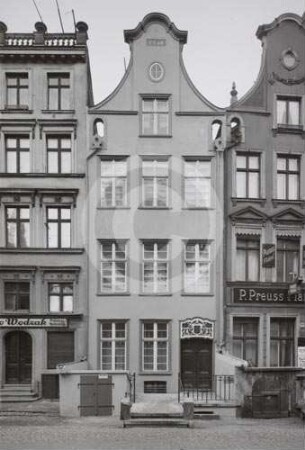 Fassade des Bürgerhauses Heiliggeistgasse 91 in Danzig
