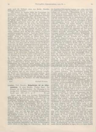 59-61 [Rezension] Lindner, Theodor, Weltgeschichte seit der Völkerwanderung. 5. Bd