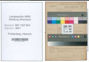 Entnazifizierung Heinrich Fichtenberg , geb. 13.07.1898 (Gastwirt)