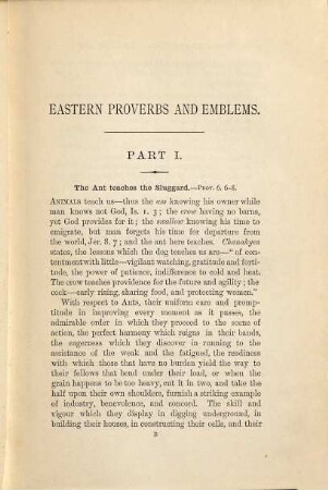 Eastern Proverbs and Emblems illustrating old Truths