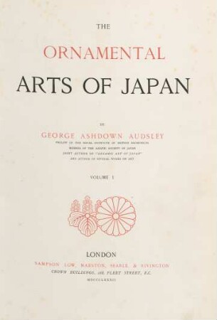 Vol. 1: The ornamental arts of Japan