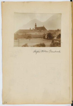 Kloster, Innsbruck-Wilten: Ansicht (aus: Skizzen- und Fotoalbum 13)