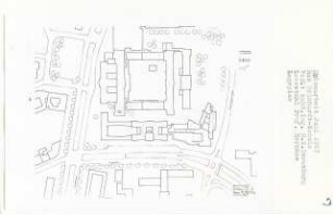 Max-Reinhardt-Schule, Berlin-Charlottenburg (Diplomarbeit bei Bernhard Hermkes): Lageplan 1:500