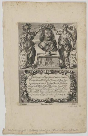 Bildnis des Maximilianus Wilibaldus Truxius de Wolfegg de Walburg