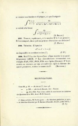 Rectifications.