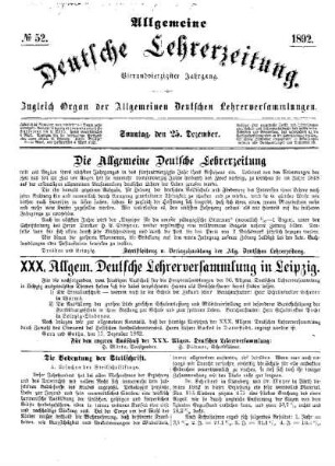 Die Allgemeine Deutsche Lehrerzeitung