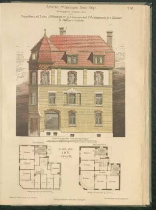 Doppelhaus mit Laden in Stuttgart-Ostheim