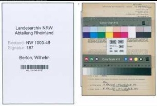 Entnazifizierung Wilhelm Berton , geb. 26.11.1900 (Steinbrecher)