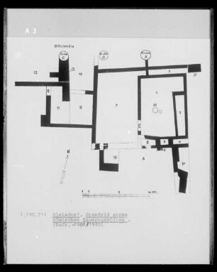 Grundriss eines römischen Bauernhofes