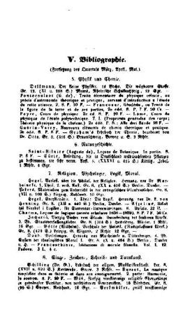 Bibliographie : (Fortsetzung des Quartals März, April, Mai)