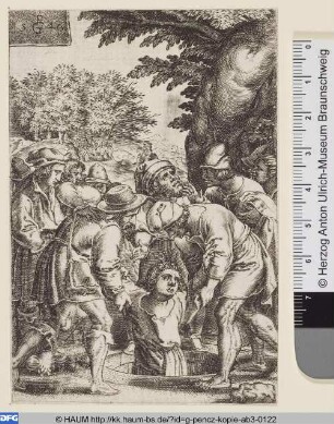 Joseph wird in einen Brunnen geworfen