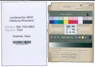 Entnazifizierung Hans Koehnle , geb. 17.09.1900 (Arzt)