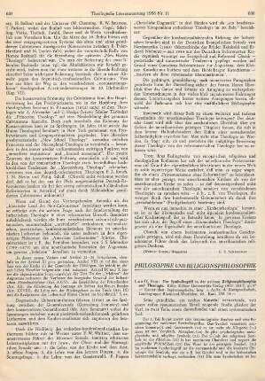 688-690 [Rezension] Looff, Hans, Der Symbolbegriff in der neueren Religionsphilosophie und Theologie