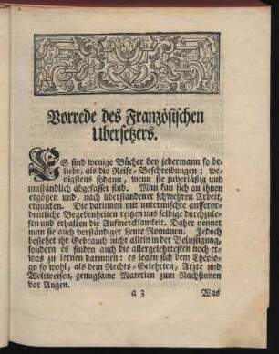Vorrede des Französischen Uebersetzers