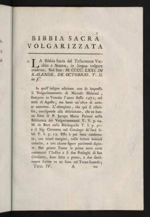1-33, Bibbia Sacra Volgarizzata - Teologia