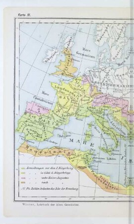 Das römische Reich in seiner grössten Ausdehnung
