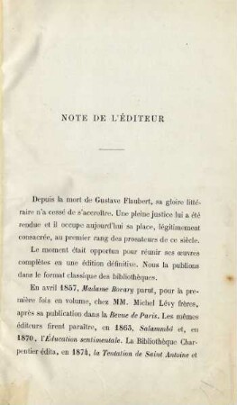 Note de l'éditeur